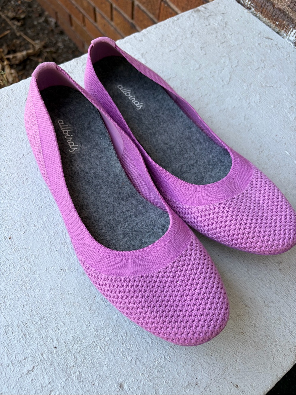 allbirds Women’s Lavender Knit Slip-On Flats